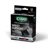 Universal Wraparound Wrist Support with Microban Antimicrobial Protection - Adjustable Compression Brace for Carpal Tunnel, Sprains & Strains