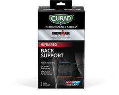 Curad Performance Series Ironman Back Support with Infrared Technology - Adjustable Compression & Hot/Cold Therapy