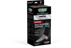 Curad Performance Series Ironman Multipurpose Support with Infrared Technology - Adjustable Compression & Hot/Cold Therapy