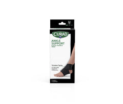Curad Figure-8 Elastic Ankle Wrap - Universal Size Ankle Support Brace for Sprains, Swelling & Tendonitis