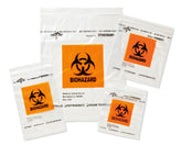 Medical Specimen Transport Bag with Zip Closure - 12 x 15 Inch Biohazard Bags (2 mil)