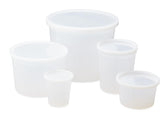 Polypropylene Pathology Specimen Containers with Snap-Lock Lids - 16oz Laboratory Collection Jars