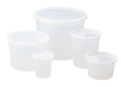 Polypropylene Pathology Specimen Containers with Snap-Lock Lids - 16oz Laboratory Collection Jars