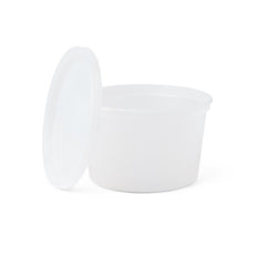 Polypropylene Pathology Specimen Containers with Snap-Lock Lids - 16oz Laboratory Collection Jars