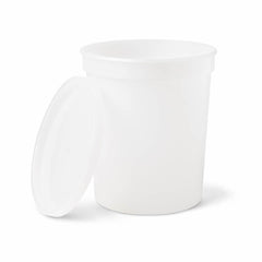 Polypropylene Pathology Specimen Containers with Snap-Lock Lids - 16oz Laboratory Collection Jars