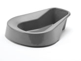 Medline Saddle Shaped Pontoon Stackable Bedpan - 350 lb Capacity, Durable Medical Grade Plastic
