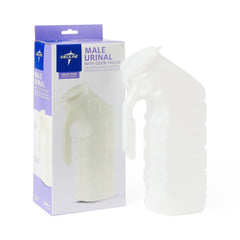 Deluxe Male Urinal with Glow-in-the-Dark Lid - 32 oz Hospital Grade Plastic