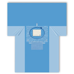 Medline Fenestrated C-Section Drape with Pouch - Sterile SMS Fabric Surgical Drape