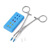 X-Ray Detectable Blue Foam Suture Boots - Sterile Surgical Instrument Protection