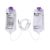 EntraFlo H2O Pump Feeding Spike Set with ENFit Connector - 1000mL Flush Bag - Latex-Free Enteral Feeding System