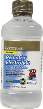 Medical-Grade Oral Electrolyte Solution, Unflavored, 1 Liter Bottles - Case of 6