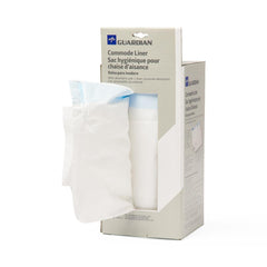 Medline Commode Liner with Absorbent Pad - Latex-Free Disposable Liners for Standard Commode Buckets