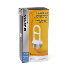 Steel Bathtub Grab Bar with Side Locks - 250 lb Capacity Safety Rail for Bathroom