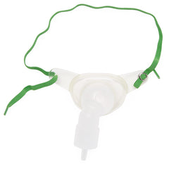 Medline Pediatric Tracheostomy Mask with Swivel Adapter - 22mm Corrugated Tubing Compatible, Case of 50