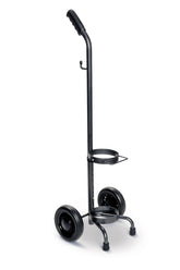 Medical Oxygen Cylinder Rolling Cart for D & E Tanks - Adjustable Handle Transport Dolly