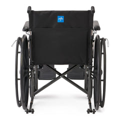 Guardian K2 Basic Wheelchair - Manual Folding Wheelchair with Elevating Leg Rests, 300 lbs Capacity