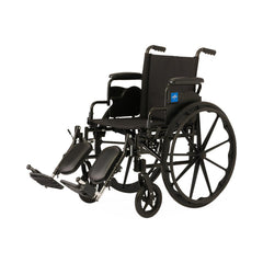 Medline Guardian K4 Lightweight Wheelchair - 300 lbs Capacity, Foldable Manual Wheelchair with Removable Armrests
