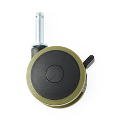 Medline Rubber Edge Caster Set for Homecare Beds - 4-Piece Set