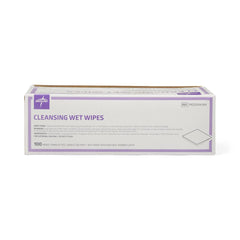 Medline Cleansing Wet Wipes - Alcohol-Based Sanitizing Wipes, 5 x 7 Inch