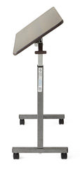 Medline Tilt Top H-Base Overbed Table - Adjustable Height 30-42 Inch Medical Bedside Table