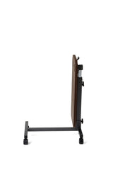 Medline Fold-Flat Overbed Table with Basket - Height Adjustable 29.5-41" with 50 lb Capacity