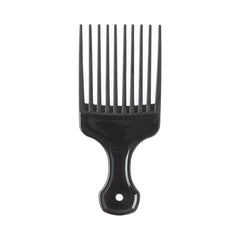 Professional Hair Pick Comb - 5.125" Black Plastic Styling Comb for Salon & Home Use