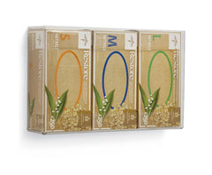 Clear Plastic Glove Dispenser - Horizontal/Vertical Wall Mount for Medical Facilities