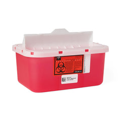 Medline Sharps Containers - Medical Waste Disposal with Multiple Lid Options (8-12 Gallon)