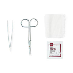 Medline Economy Suture Removal Trays - Sterile Single-Use Medical Suture Removal Kit