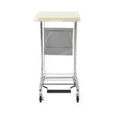 Medline Soiled Linen Hamper with Foot Pedal - Heavy-Duty Mobile Laundry Cart