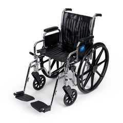 Excel 2000 Standard Lightweight Wheelchair - 300 lbs Capacity, Dual Axle, Multiple Seat Widths