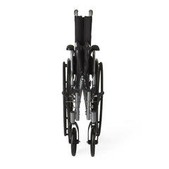 Medline K4 Basic Lightweight Wheelchair - 18 Inch Seat, 300 lbs Capacity, Foldable Manual Wheelchair with Swing-Away Footrests