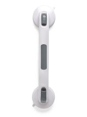 Suction Cup Grab Bar - 12 Inch White Safety Handle with 250 lb Capacity