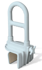 Deluxe Bathtub Grab Bar with Microban Antimicrobial Protection - Adjustable Safety Support Rail