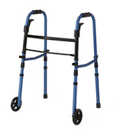 Medline Folding Paddle Walker - Adjustable Height Mobility Aid for Seniors & Adults (5'5" to 6'4")