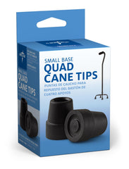 Quad Cane Replacement Tips - Universal Fit Rubber Cane Tips for Enhanced Stability