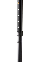Medline Aluminum Folding T-Handle Cane - Adjustable Height 32-36 Inches, Lightweight Travel Walking Aid