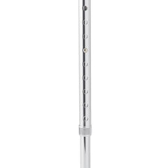 Aluminum Offset Cane with Gel Grip - Adjustable Height Walking Cane for Seniors & Adults
