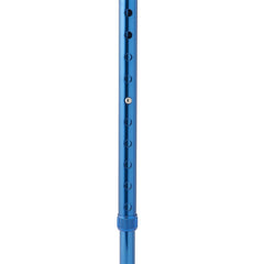 Aluminum Offset Cane with Gel Grip - Adjustable Height Walking Cane for Seniors & Adults
