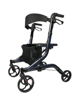 European-Style Aluminum Rollator Walker with Storage Bag - Lightweight Mobility Aid