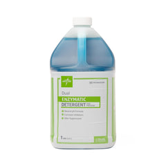 Medline Dual Enzymatic Detergent and Presoak - Professional Medical Instrument Cleaner, 1 Gallon