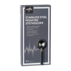 Medline Elite Pediatric Stainless Steel Stethoscope - Professional Grade Diagnostic Tool MDS92200
