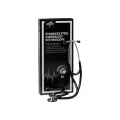 Elite Stainless Steel Cardiology Stethoscope - Professional Grade with Deep Cone Bell & 17" Tubing