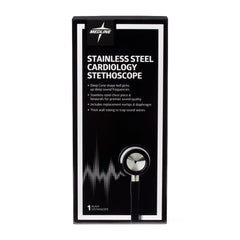 Elite Stainless Steel Cardiology Stethoscope - Professional Grade with Deep Cone Bell & 17" Tubing