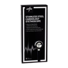 Elite Stainless Steel Cardiology Stethoscope - Professional Grade with Deep Cone Bell & 17" Tubing