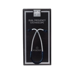 Medline Synergy Dual-Frequency Stethoscope - Black, Stainless Steel, Latex-Free (MDS926501)