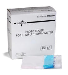 Temple Thermometer Probe Covers - Disposable Hygienic Covers for Temporal Thermometers (Box/Case)