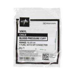 Disposable Vinyl Blood Pressure Cuff Child Size - Single-Patient Use with Bayonet Connector - Box of 5