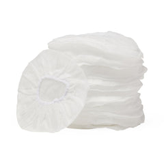 Medline Polyester Headset Cover with Elastic Band - White (Case of 1000)