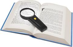 Medline Illuminated Bifocal Magnifiers - LED Lighted 3X/5X Magnifying Glass with Dual Lens